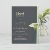 Menu Trouwen Kaart (Staand voorkant)