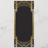Menu Trouwreceptie 1920's Art Deco (Achterkant)