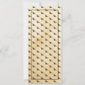 Menu Trouwreceptie Gotische Frame Halloween Kaart (Achterkant)