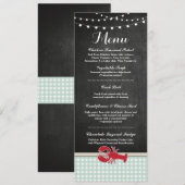 Menu Trouwreceptie Rivierkreeft Kookfeest Kreeft S Kaart (Voorkant / Achterkant)