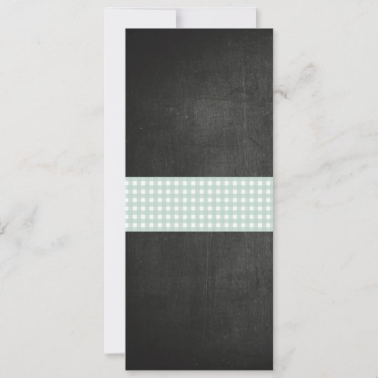 Menu Trouwreceptie Rivierkreeft Kooklobster Strand Kaart (Achterkant)