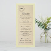 Menu Trouwreceptie Rustieke Bibliotheek boeken Men Kaart (Staand voorkant)