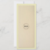 Menu Trouwreceptie Rustieke Bibliotheek boeken Men Kaart (Achterkant)