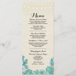 Menu Trouwreceptie Rustieke Succulenten Mint