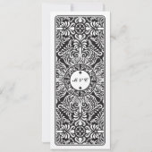 Menu Trouwreceptie Speelkaarten Aas Schoppen Kaart (Achterkant)