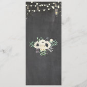 Menu Trouwreceptie Vuurvliegjes Potten Krijtbord K (Achterkant)