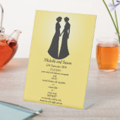 Menu Twee bruiden Reclamebord Met Voetstuk (Insitu)