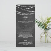 Menu Twinkle Lights op Blackboard (Staand voorkant)