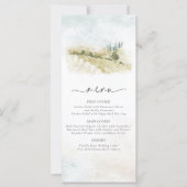Menu V2 Sage ID786 waterverf Landscape Wedding (Voorkant)