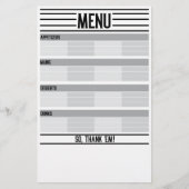 Menu Vakantiemateriaal en Potluck Guide BACK (Voorkant)