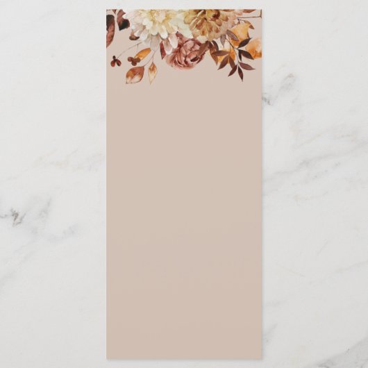 Menu Vallende bladeren taupe (Achterkant)