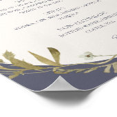 Menu van de Drinken van het lentes-Wildflower Dust Poster (Hoek)