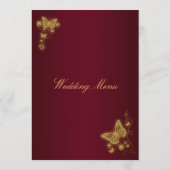 menu van de goudvlinder van Bourgogne (Achterkant)