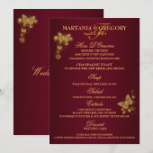 menu van de goudvlinder van Bourgogne (Voorkant / Achterkant)