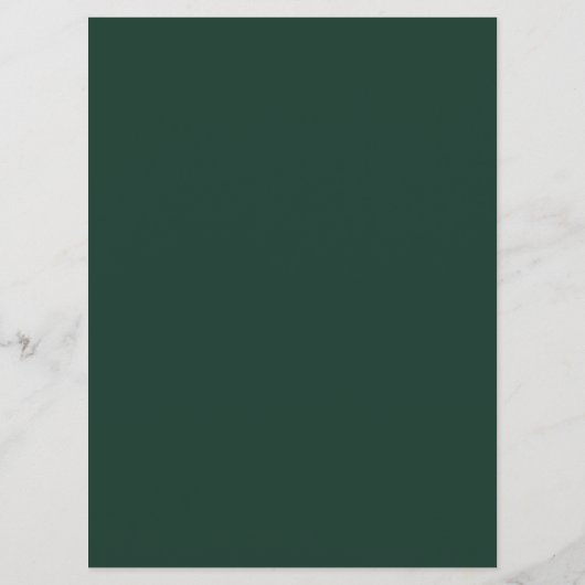 menu van de groene bruiloft (Achterkant)