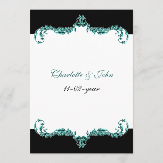 menu van de wattenbruiloft (Achterkant)