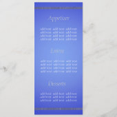 menu van het diner (Achterkant)