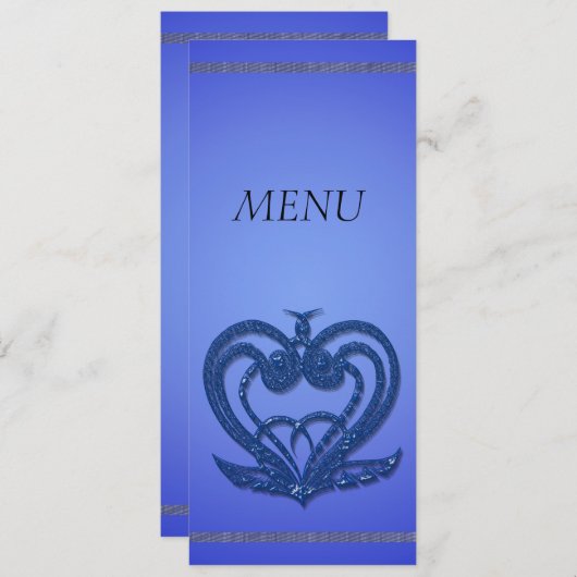 menu van het diner (Voorkant / Achterkant)