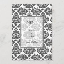 menu van het diner , damask