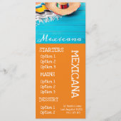 menu van het diner van het Mexicaanse restaurant b (Voorkant)