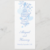 menu van het diner voor het diner voor de bruiloft (Voorkant)