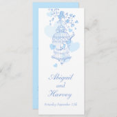 menu van het diner voor het diner voor de bruiloft (Voorkant / Achterkant)