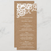 Menu van het Huwelijk van het Huwelijk van het (Voorkant / Achterkant)