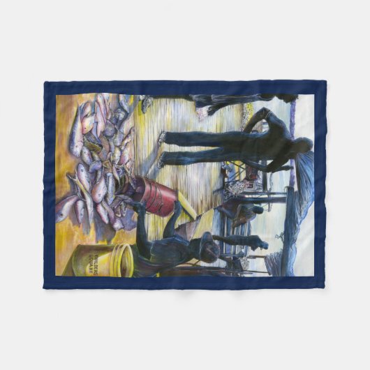 Menu van vandaag, Harbour Island, Bahama's Fleece Deken (Voorkant (Horizontaal))