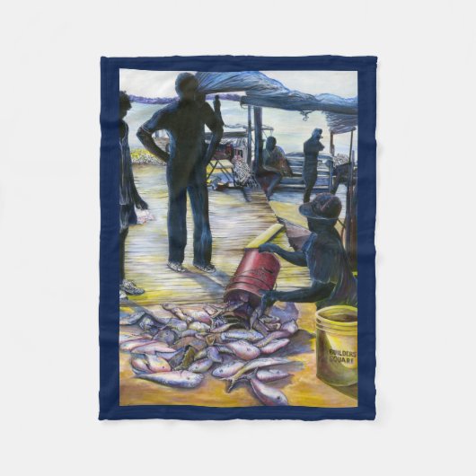 Menu van vandaag, Harbour Island, Bahama's Fleece Deken (Voorkant)