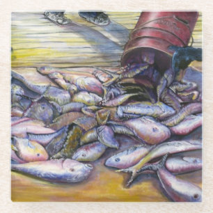 Menu van vandaag, Harbour Island, Bahama's Glazen Onderzetter