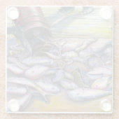 Menu van vandaag, Harbour Island, Bahama's Glazen Onderzetter (Achterkant)