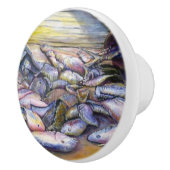 Menu van vandaag, Harbour Island, Bahama's Keramische Knop (Rechts)