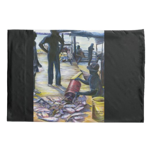 Menu van vandaag, Harbour Island, Bahama's Kussensloop (Achterkant)