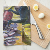 Menu van vandaag, Harbour Island, Bahama's Theedoek (Quarter Fold)