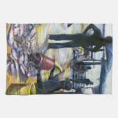 Menu van vandaag, Harbour Island, Bahama's Theedoek (Horizontaal)