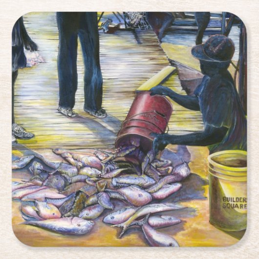 Menu van vandaag, Harbour Island Kartonnen Onderzetters (Voorkant)