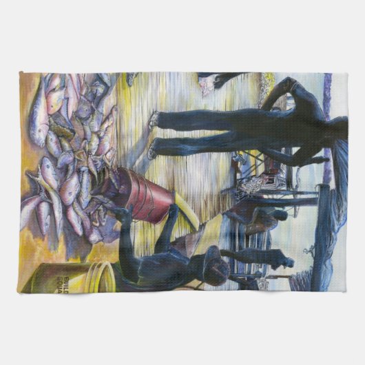 Menu van vandaag, Harbour Island Theedoek (Horizontaal)