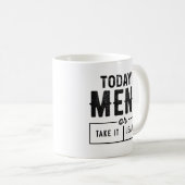 Menu van vandaag koffiemok (Voorkant rechts)