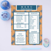Menu van Zeevruchtenkrabgrillrestaurant (Enkel)