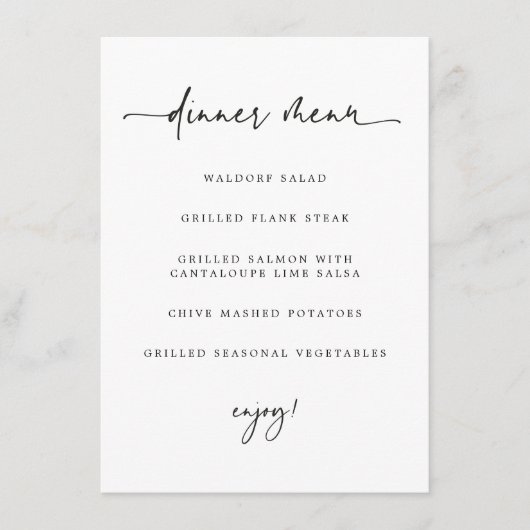 Menu Vat eten (Voorkant)