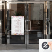 Menu Verse Fresh Wildflowers Diensten Raamsticker (Kantoordeur)