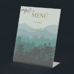 Menú Vertical de Boda 'Perfil de Montaña'  Reclamebord Met Voetstuk<br><div class="desc">La Carta de tu Celebración, con Vista a la Cima. El Menú de Evento "Perfil de Montaña" de Intersecto_Studio es la combinación perfecta de diseño funcional y estética rústica elegante. Diseñado en formato vertical, este menú garantiza que tus invitados puedan escanear rápidamente los platos mientras aprecian el toque distintivo de...</div>