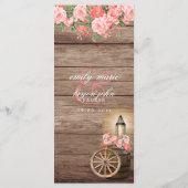 Menu - Verweerd houten vat en lantaarn - Koraal (Achterkant)