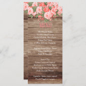 Menu - Verweerd houten vat en lantaarn - Koraal (Voorkant / Achterkant)