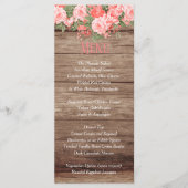 Menu - Verweerd houten vat en lantaarn - Koraal (Voorkant)