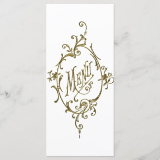 Menu Victoriaans ontwerp