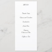 Menu Victoriaans ontwerp (Achterkant)