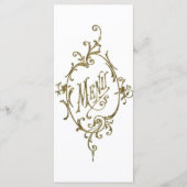 Menu Victoriaans ontwerp (Voorkant)