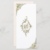 Menu Victoriaans ontwerp (Voorkant / Achterkant)