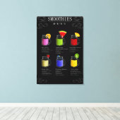 Menu Vloeiingen Canvas Afdruk (Insitu (Houten vloer))